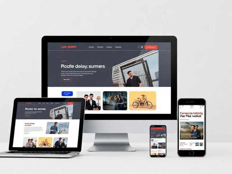 Website development Singapore: responsive business website design on desktop and mobile