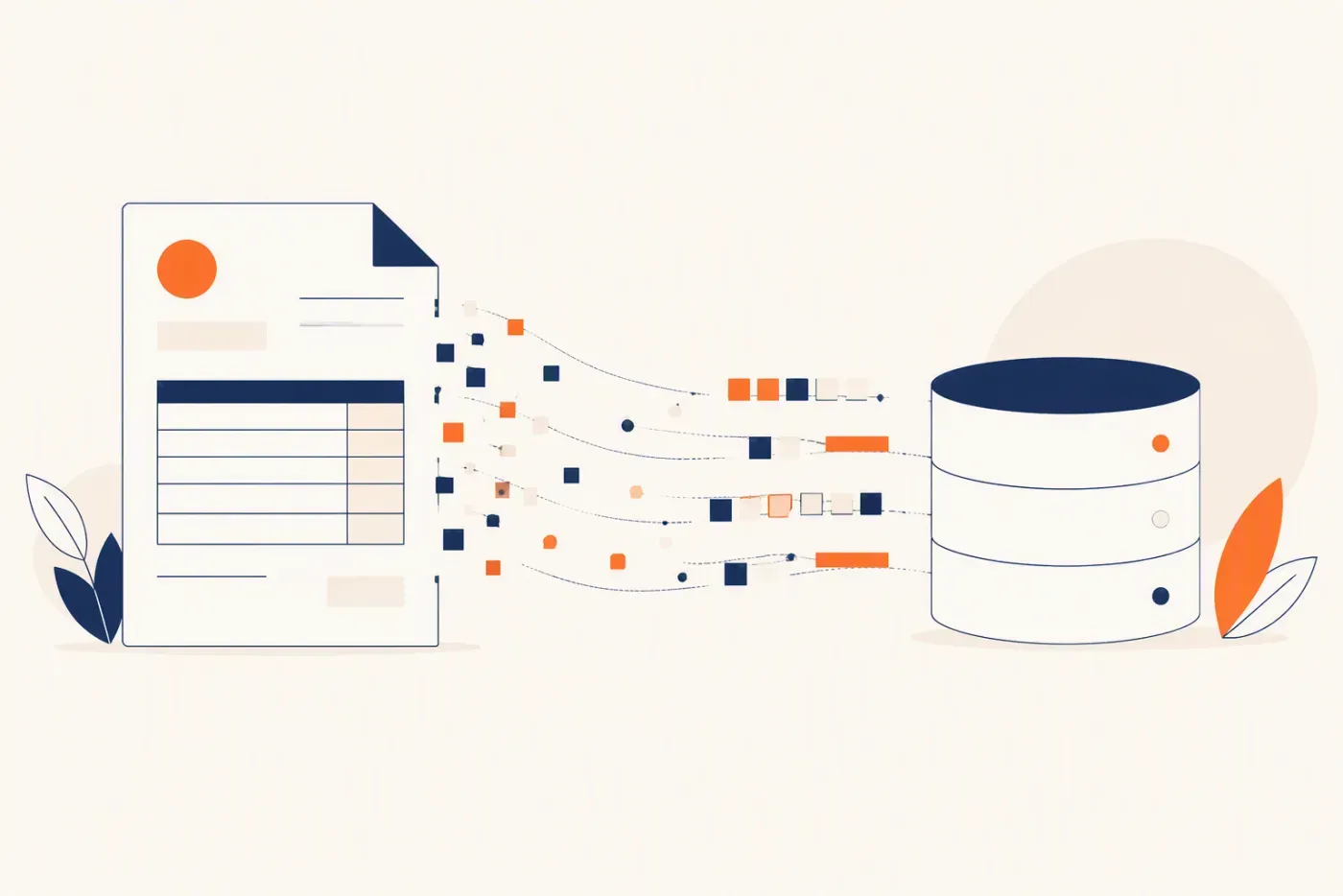 A supplier invoice being converted into structured data records automatically