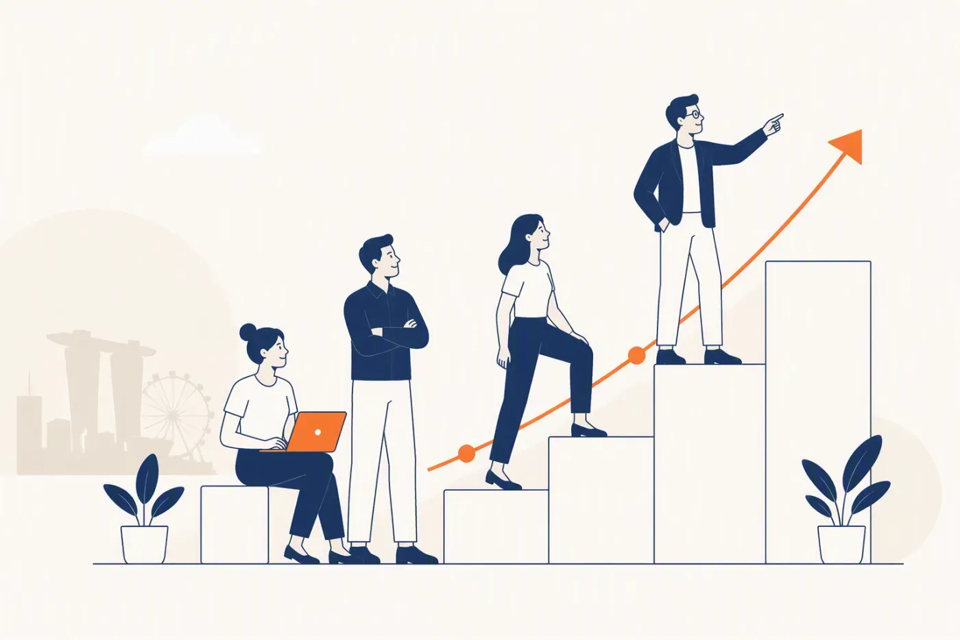 A small team growing without adding administrative headcount